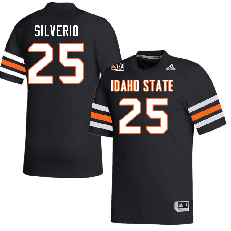 Men-Youth #25 Abrahn Silverio Idaho State Bengals 2023 College Football Jerseys Stitched Sale-Black